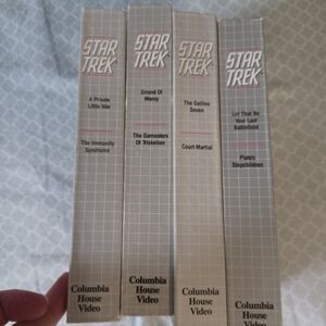 Original Star Trek TV VHS The Collectors Edition CBS Columbia LOT of 4 tapes